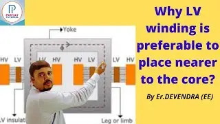 Placement of winding || core type transformer || why LV winding is  to place nearer to the core?