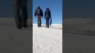 Sledding at White Sands #shorts
