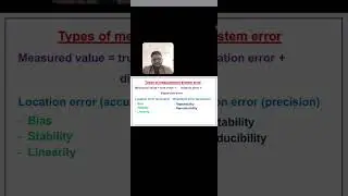 Measurement Systems Errors-Measured Value , True Value and MS errors