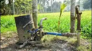 Old shallow Engine start!! মাঠে শ্যালো ইন্ঞ্জিন দিয়ে কিভাবে পানি দেয়!!villages life