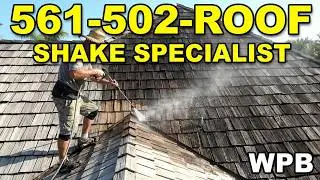 Cedar Shake Roof Cleaning Repair Stain Sealer Paint - Stuart Florida