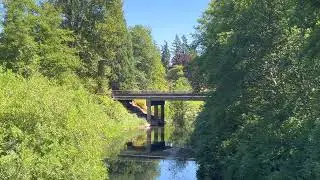Bicycle Riding Specialized Crossroads 2.0 on Burke Gilman Trail #bike #riding #trails #nature #clips