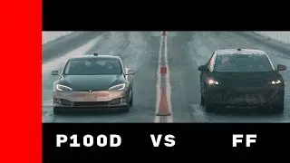 Drag Race - Faraday Future Prototype vs Tesla Model S P100D