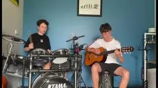 About a Girl - By Nirvana - Drum and Guitar cover - Tjdrummernz and Parker