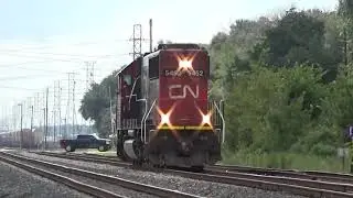 Where Am I Again? A Solo Canadian National SD60 LHF Runs Light in Spring, TX on 10/2/18!