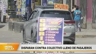 Al Día con Willax - ENE 13 - DISPARAN CONTRA COLECTIVO LLENO DE PASAJEROS | Willax