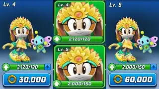 Sonic Forces Speed Battle - Spring Cream Level 5 Upgraded 30k Gold Rings - All Chracters Unlocekd
