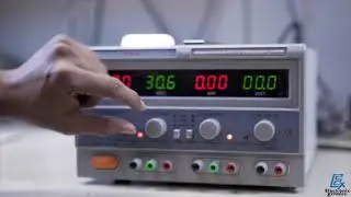 Triple Output Power Supply, Two 0-30V @ 0-5A; One Fixed 5V @ 3A, Quad LED Displays - Model HY3005F-3
