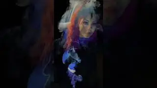 Artistic Portrait: A Woman Encased in Smoke and Light#artisticportrait