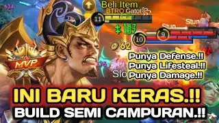 Build Semi Campuran!! Gatotkaca Punya Lifesteal Dan Keras: Build Gatot Terkuat Dan Tersakit 2026