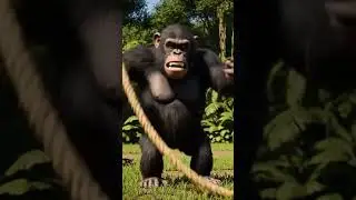 cartoon gorila#dancingmove #angry #ai #aivideo #dreamscreenai #cartoon #cartoonvideo #views #viral