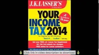 J.K. Lasser's Your Income Tax 2014: For Preparing Your 2013 Tax Return