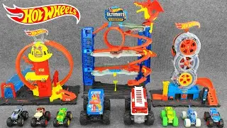 🔥TOY ASMR🔥 97 Mins Hot Wheels Ultimate Garage playset & Super Loop Fire Station Set | Review Toys