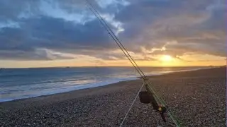 Eastney Beach fishing - night session