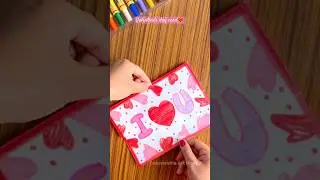 Easy Last Minute Valentine's Day Card💌 #shorts #valentinesday #youtubeshorts
