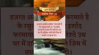 40 हदीस हदीस नंबर 31|| 40 hadees || #hadees #40hadees #sajidpalanpuri #islam