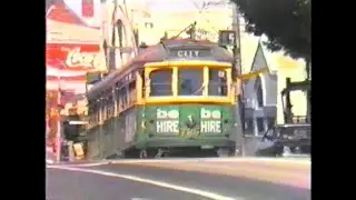 1988-91 - Melbourne's W Class Tram Footage (Peter Gamble) Part 1