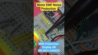 Back EMF Protection For Brushed Motoros. Check the oscilloscope for before and after protection rlst