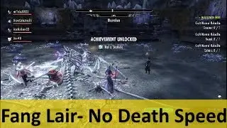 Fang Lair No Death Speed run healer pov ESO
