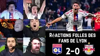 R&eacute;actions folles des fans de Lyon apr&egrave;s LYON 2-0 SALZBOURG | Ligue Europa J2