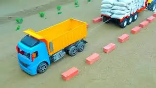 DIY Mini Truck Builds Strong Cement Bridge Creative Engineering Construction