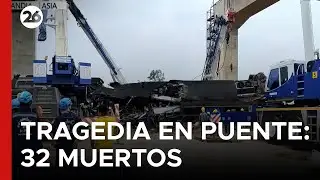 🇹🇭 TAILANDIA: suben a 32 las víctimas fatales por la caída de una grúa en un puente en construcción