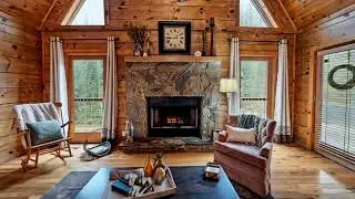 🌲 76 Bevan Ln E, Blue Ridge, GA 🏡 | 4BR/4BA Creekfront Log Home on 1.81 Acres!