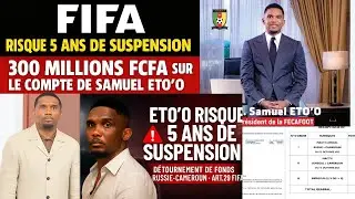 Samuel Eto&rsquo;o vis&eacute; par une suspension de 5 ans pour d&eacute;tournement de fonds Russie&ndash;Cameroun
