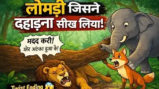लोमड़ी जिसने दहाड़ना सीख लिया  |Hindi kahani | Jungle story| panchtantra ki kahanib| cartoon kahani 
