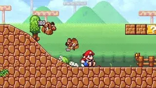 【超級瑪莉歐 Flashback】角色: 瑪莉歐┃Super Mario Flashback demo┃1-1試玩┃新UI┃新動作