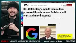 YouTube ПРИЗНАЕТ, что Байден заставил их цензурировать консерваторов, РАСПЛАТА Грядёт | Тим Пул
