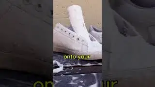 🤯Как почистить белую обувь содой и уксусом?👟🧼#лайфхаки