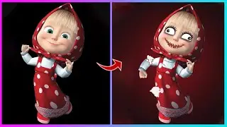 Masha Transformation In Halloween - Glow Up Halloween#2