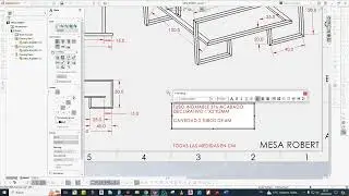 DISEÑO DE MUEBLE DE  SALA EN SOLIDWORKS 3