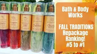 Bath & Body Works FALL TRADITIONS Repackage Ranking! #5 to #1