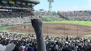 横浜高校　阪神甲子園球場３回戦第２試合　試合終了後の校歌斉唱