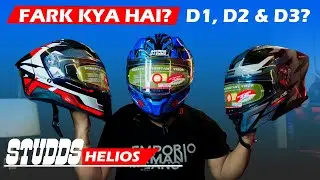 Fark Kya Hai? 🫨What is Different in Studds Helios D1, Helios D2 Circuit & SuperMan Edition | Helios