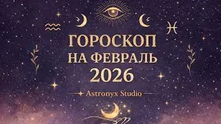 ГОРОСКОП НА ФЕВРАЛЬ 2026 🪐 Сатурн и Нептун: Точка Жёсткого Старта | Astronyx Studio