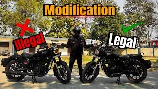 Законные и незаконные модификации в Royal Enfield | ОДОБРЕНО RTO #royalenfield #модификация