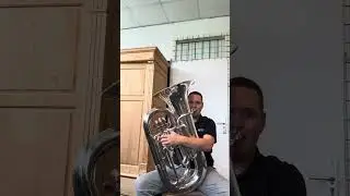 FOR SALE: Schenkelaars Eindhoven BBb Silver Plated Tuba