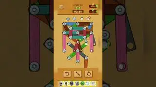 Woodle wood screw puzzle game play level 69 #games #woodlescrewpuzzle #gameplay