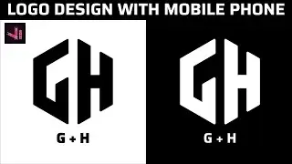 How To Make G H Logo In Android | G H Logo Design Youtube Channel By Shiva Graphy