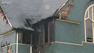 Historic Norwich church goes up in flames