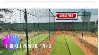 Step by step procedure making Cricket pitch. construction