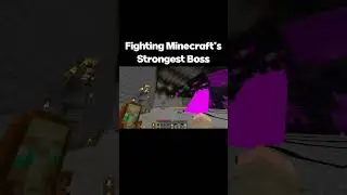 Fighting Minecraft's Strongest Boss, Titan Enderman #minecraft #minecraftmemes