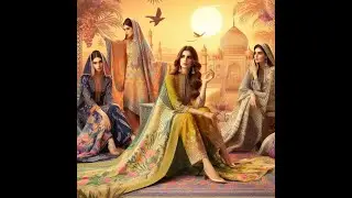 The Silken Summer - Pakistani Lawn Fabric on Mizlink
