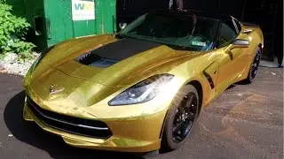 MY NEW GOLD CORVETTE STINGRAY!