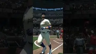 I CRUSH THE PITCH TO THE SECOND DECK IN LEFT FIELD OF TRUIST PARK #mlbtheshow #mlb #baseball #shorts