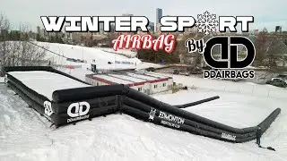 Snow Airbag Landing -  Edmonton Ski Resort - DD Airbags
