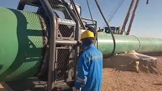 56in pipe facing machine working for Saudi Aramco MGS 3 project